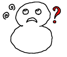 Yuki barrel man of a snowman sticker #3324092