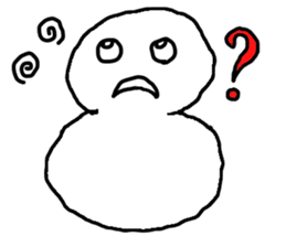 Yuki barrel man of a snowman sticker #3324092