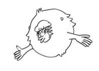 white gorilla sticker #3324820