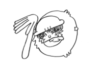 white gorilla sticker #3324831