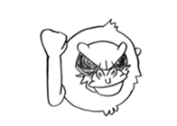 white gorilla sticker #3324833