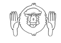 white gorilla sticker #3324842