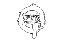 white gorilla sticker #3324843