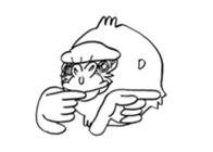 white gorilla sticker #3324851