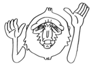 white gorilla sticker #3324853