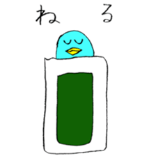 Happy Blue Penguin (Hand drawing) sticker #3325460