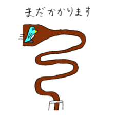 Happy Blue Penguin (Hand drawing) sticker #3325473