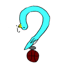 Happy Blue Penguin (Hand drawing) sticker #3325481