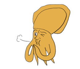 Creature like squid sticker #3326309