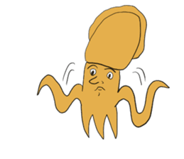 Creature like squid sticker #3326311