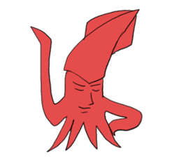 Creature like squid sticker #3326319