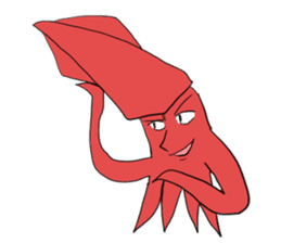 Creature like squid sticker #3326320
