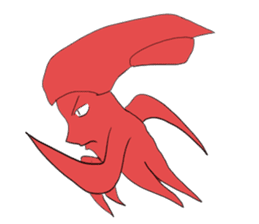 Creature like squid sticker #3326326