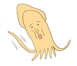 Creature like squid sticker #3326329