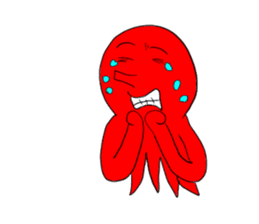 Creature like squid sticker #3326337