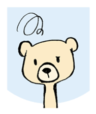 Easygoing bear sticker #3326547