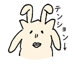 rabbit cat dog sticker #3326647