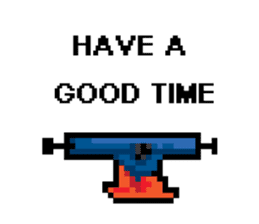 8-BIT LONGBOARD STICKERS sticker #3327021