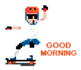 8-BIT LONGBOARD STICKERS sticker #3327026