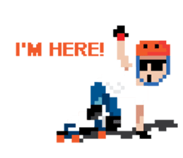 8-BIT LONGBOARD STICKERS sticker #3327027