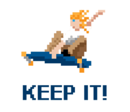 8-BIT LONGBOARD STICKERS sticker #3327040