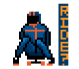 8-BIT LONGBOARD STICKERS sticker #3327043