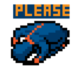 8-BIT LONGBOARD STICKERS sticker #3327046