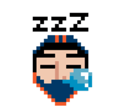 8-BIT LONGBOARD STICKERS sticker #3327050