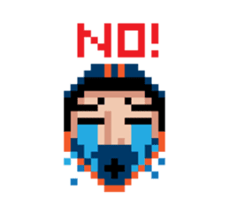 8-BIT LONGBOARD STICKERS sticker #3327053