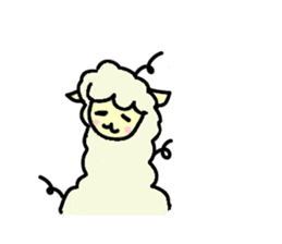 Very cute Alpaca sticker #3327596