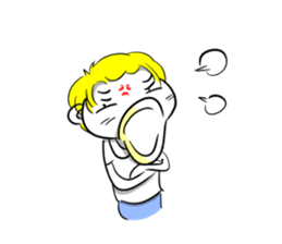 Sixian boy of Summer Letter sticker #3327699