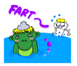 Sixian boy of Summer Letter sticker #3327708