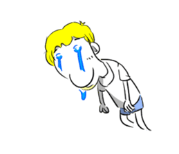 Sixian boy of Summer Letter sticker #3327709