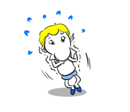 Sixian boy of Summer Letter sticker #3327710