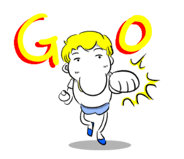 Sixian boy of Summer Letter sticker #3327714