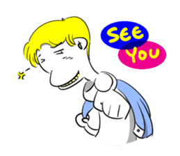 Sixian boy of Summer Letter sticker #3327715