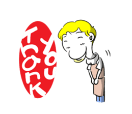 Sixian boy of Summer Letter sticker #3327717