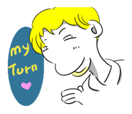 Sixian boy of Summer Letter sticker #3327720