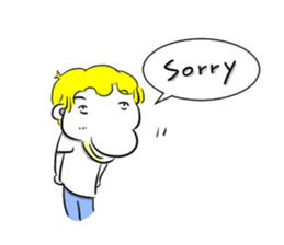 Sixian boy of Summer Letter sticker #3327721