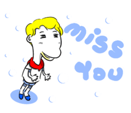 Sixian boy of Summer Letter sticker #3327723