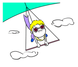 Sixian boy of Summer Letter sticker #3327724