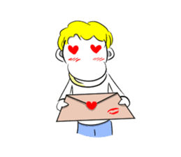 Sixian boy of Summer Letter sticker #3327728