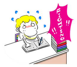 Sixian boy of Summer Letter sticker #3327732