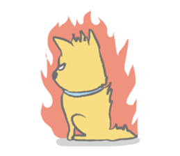 "Koro", the super dog! sticker #3327782