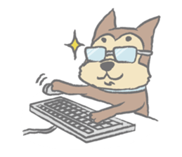 "Koro", the super dog! sticker #3327786