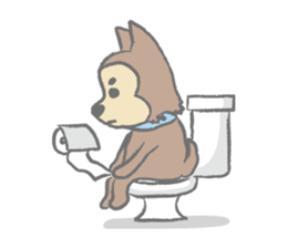 "Koro", the super dog! sticker #3327791