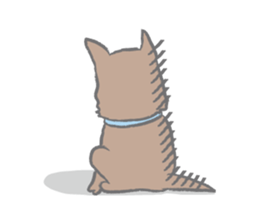 "Koro", the super dog! sticker #3327814