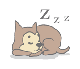 "Koro", the super dog! sticker #3327815