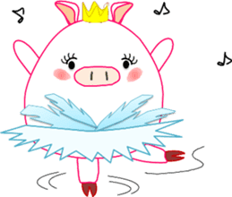 White pig PIGPON(winter series) sticker #3328427