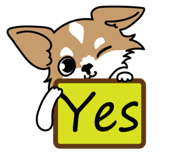 Cute but Lazy dog "imochan" sticker #3328502